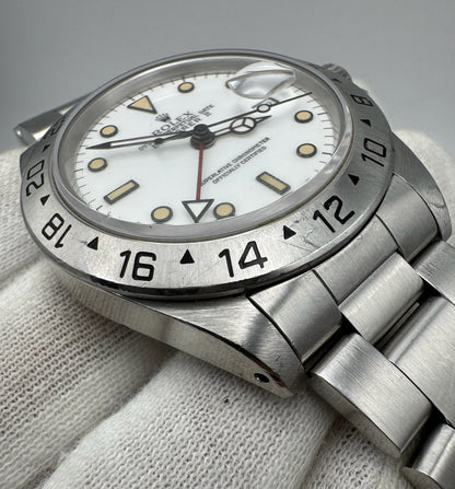 Rolex Explorer II Polar “Chicchi Di Mais” Heavy Patina Original Owner 1991 (Box/Service Papers/Unpolished)
