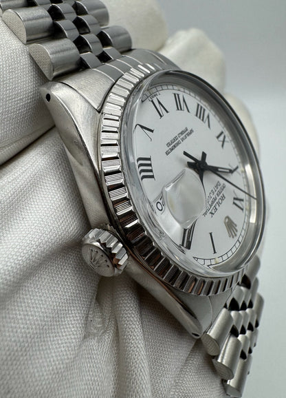 Rolex Datejust 36 Full Steel Jubilee with White Buckley Dial 1982