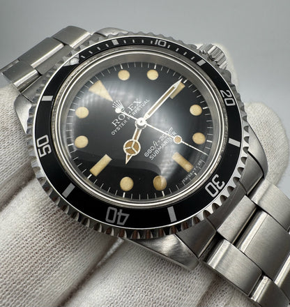 Rolex Submariner No Date 5513 Full Steel MK1 “Maxi Dial” (Serviced)