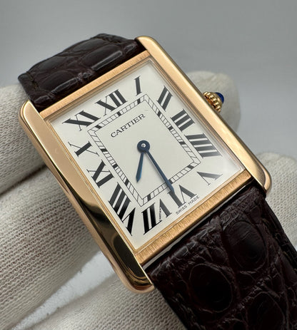 Cartier Tank Solo Large Size Rose Gold 2018 (Full-Set/Mint)