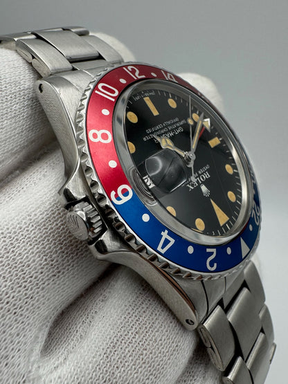 Rolex GMT-Master 1675 MK2.5 Very Rare Nice Patina Red Back Pepsi Insert 1971