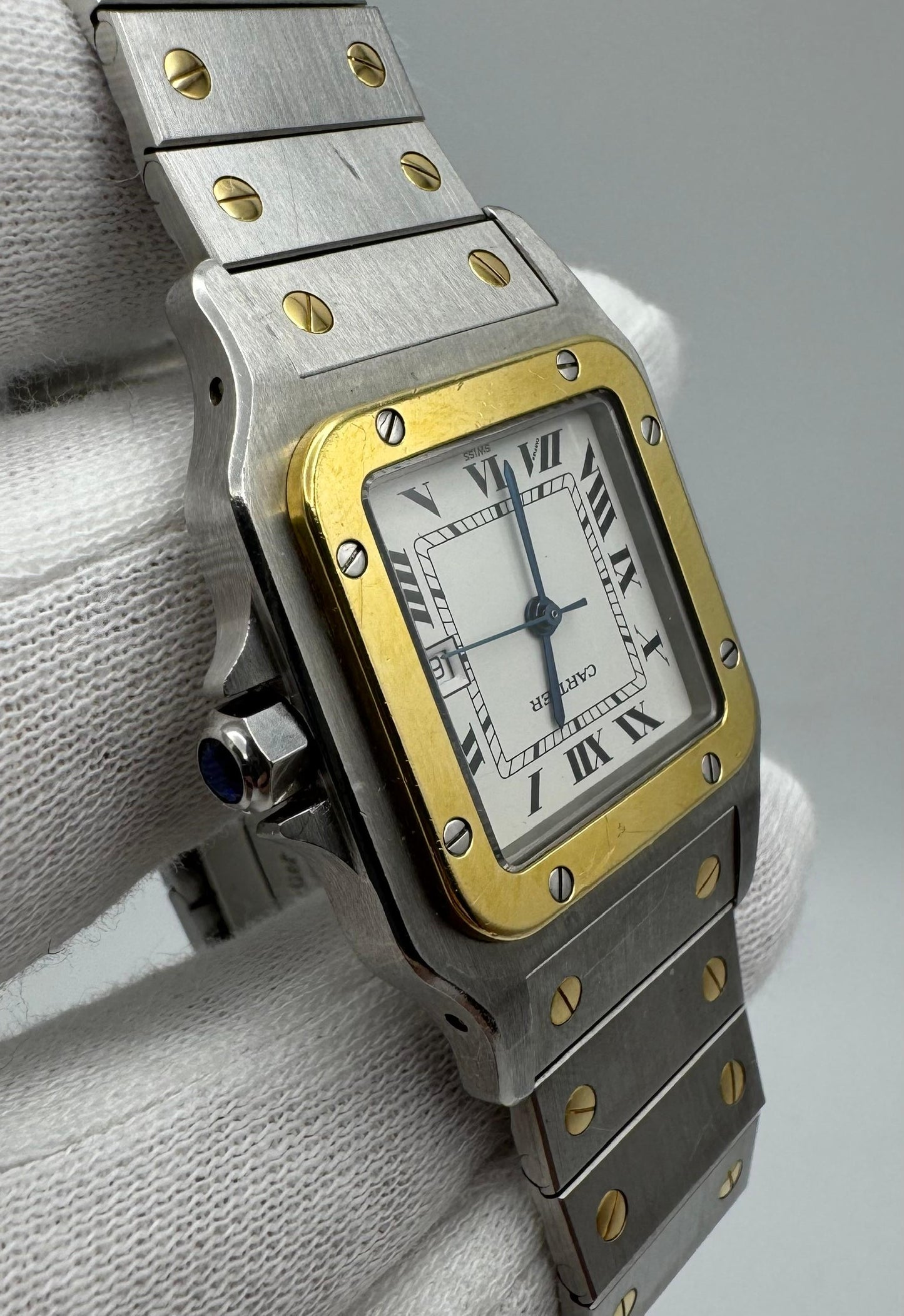 Cartier Santos Galbée 2 Tone Automatic 1994 Original Owner (Full-Set/Unpolished/Serviced)