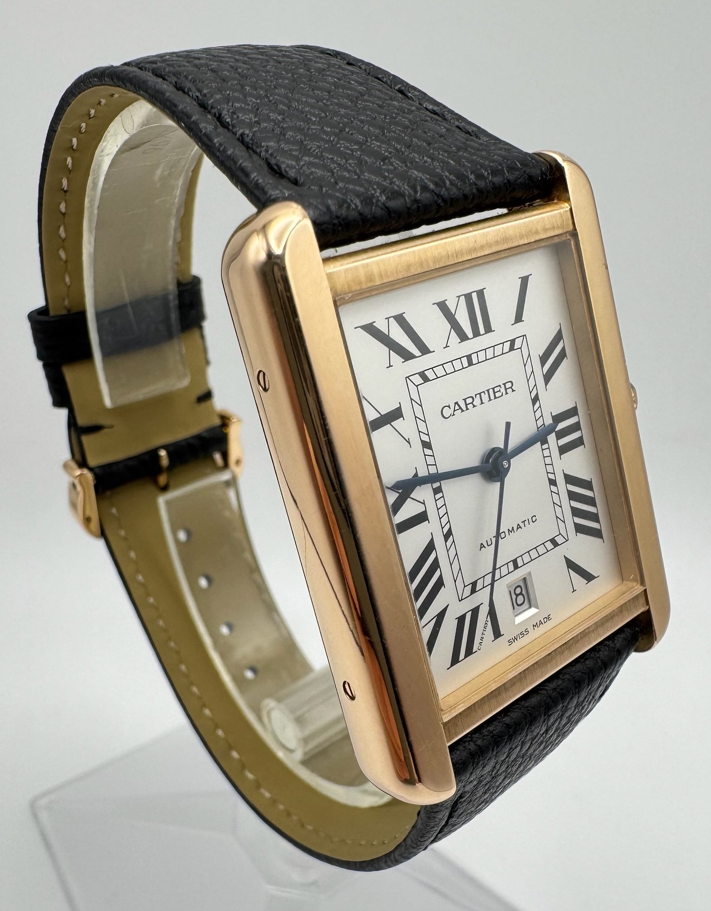 Cartier Tank Solo XL Rose Gold/Steel Automatic Original Owner (Box/Unpolished)
