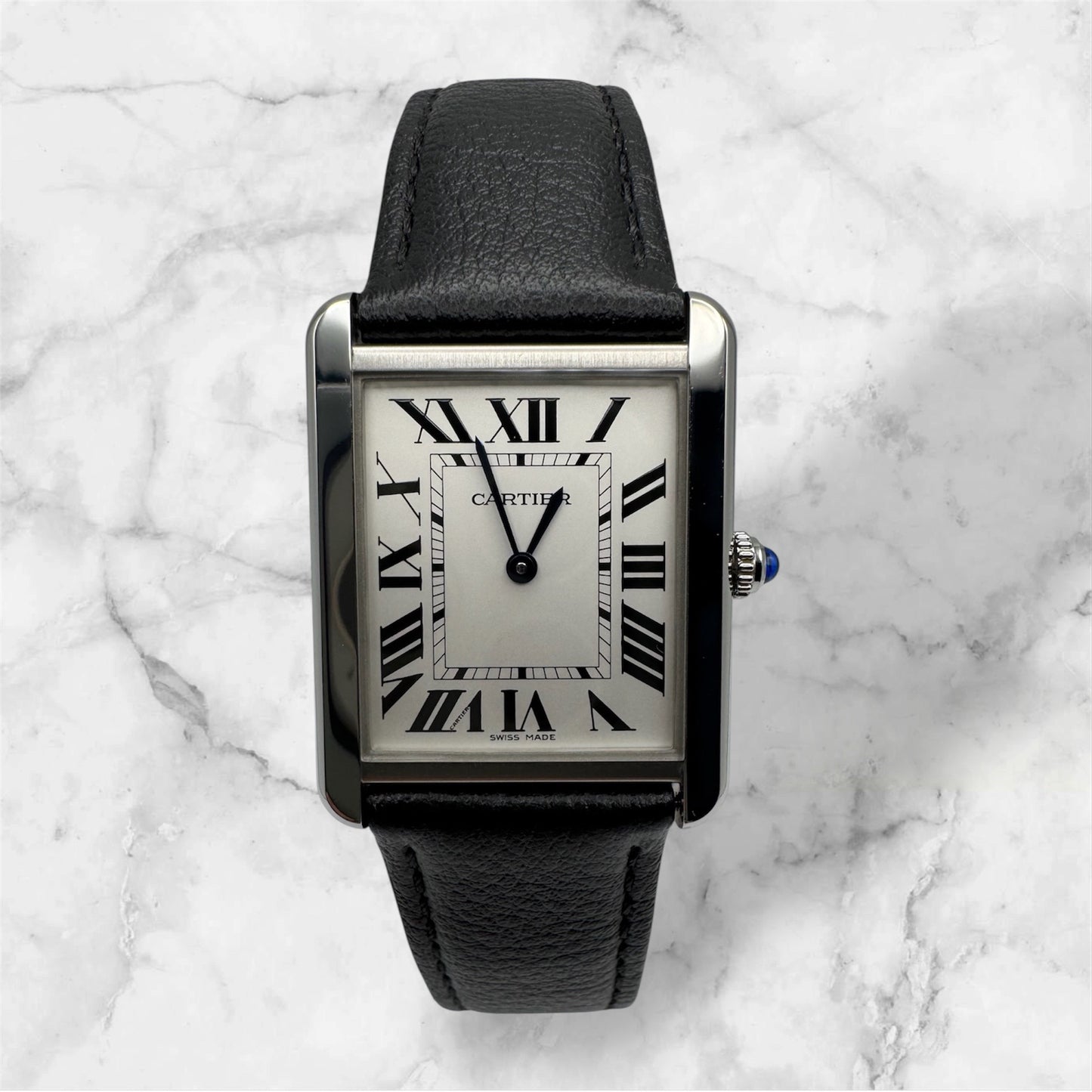 Cartier Tank Solo Steel Large Size Quartz Silver Dial (Full-Set/Unworn)