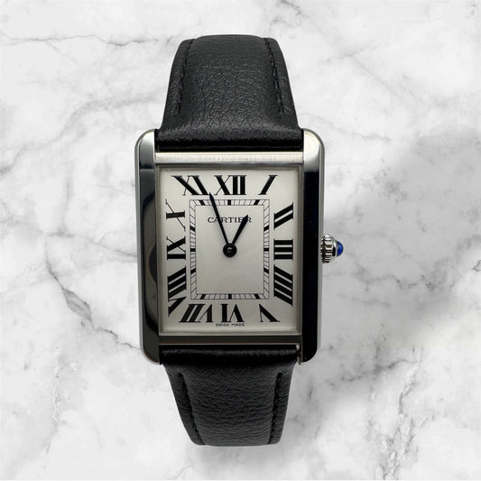 Cartier Tank Solo Steel Large Size Quartz Silver Dial (Full-Set/Unworn)