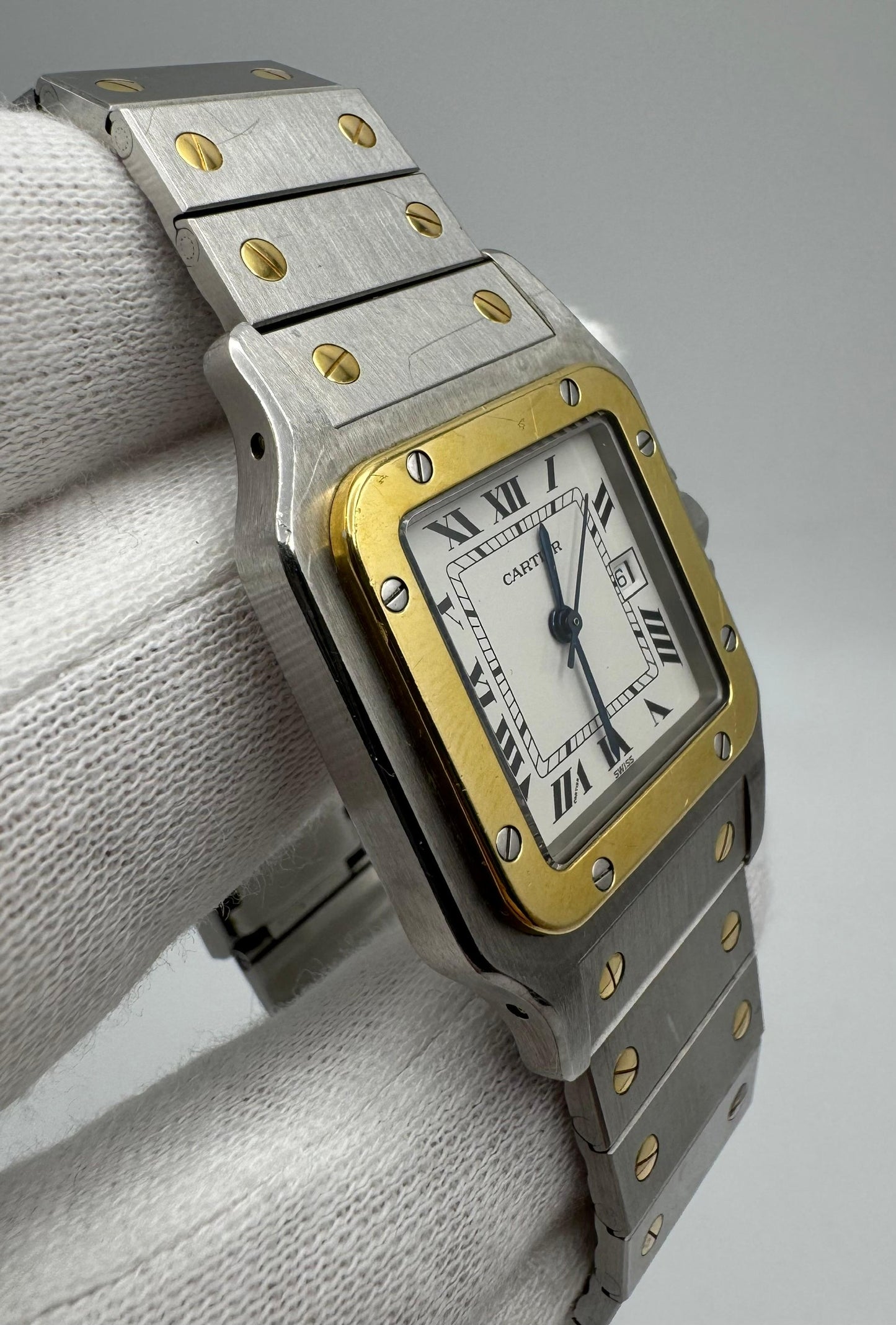 Cartier Santos Galbée 2 Tone Automatic 1994 Original Owner (Full-Set/Unpolished/Serviced)