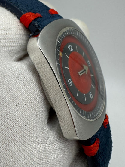 Longines Comet Steel Manual Winding Red Dial (Serviced)