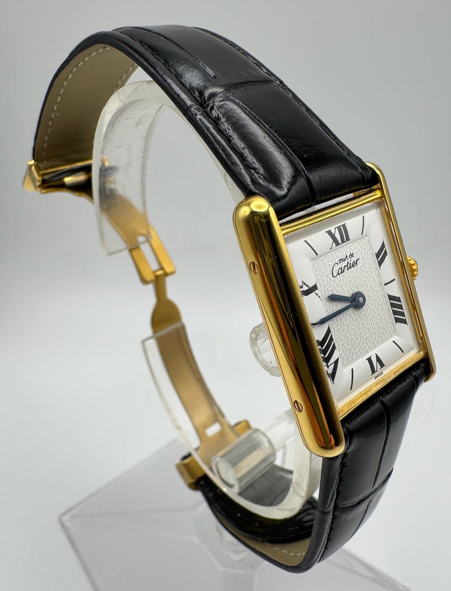 Cartier Tank Vermeil Gold Plated White Dial (Mint)