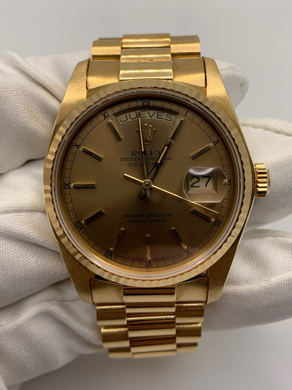 Rolex Day-Date Full Gold with Spanish Days (Full-Set)