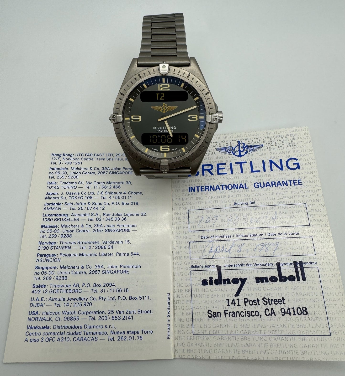 Breitling Aerospace Titanium with Tritium Dial (Unworn/Full-Set)