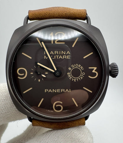 Panerai Radiomir Marina Militare 47 PAM339 Brown Composite Case 8 Days Brown Dial Ltd Edition 1500pcs