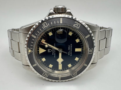 Tudor Submariner Snowflake Blue Dial Full Steel Faded Ghost Insert 1968