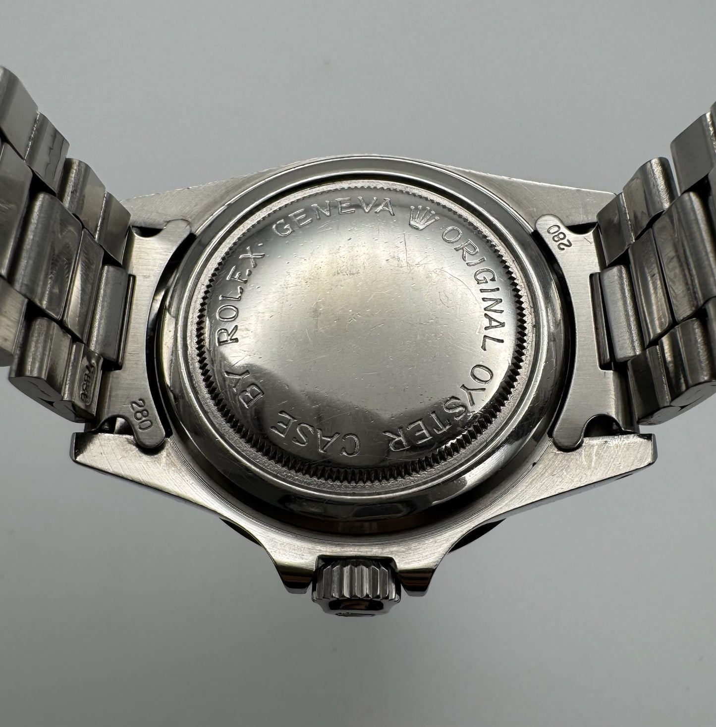 Tudor Submariner Snowflake Full Steel Black Pumpkin Patina Blue Insert Rare Confetti Dial 1968 (Unpolished/Serviced)