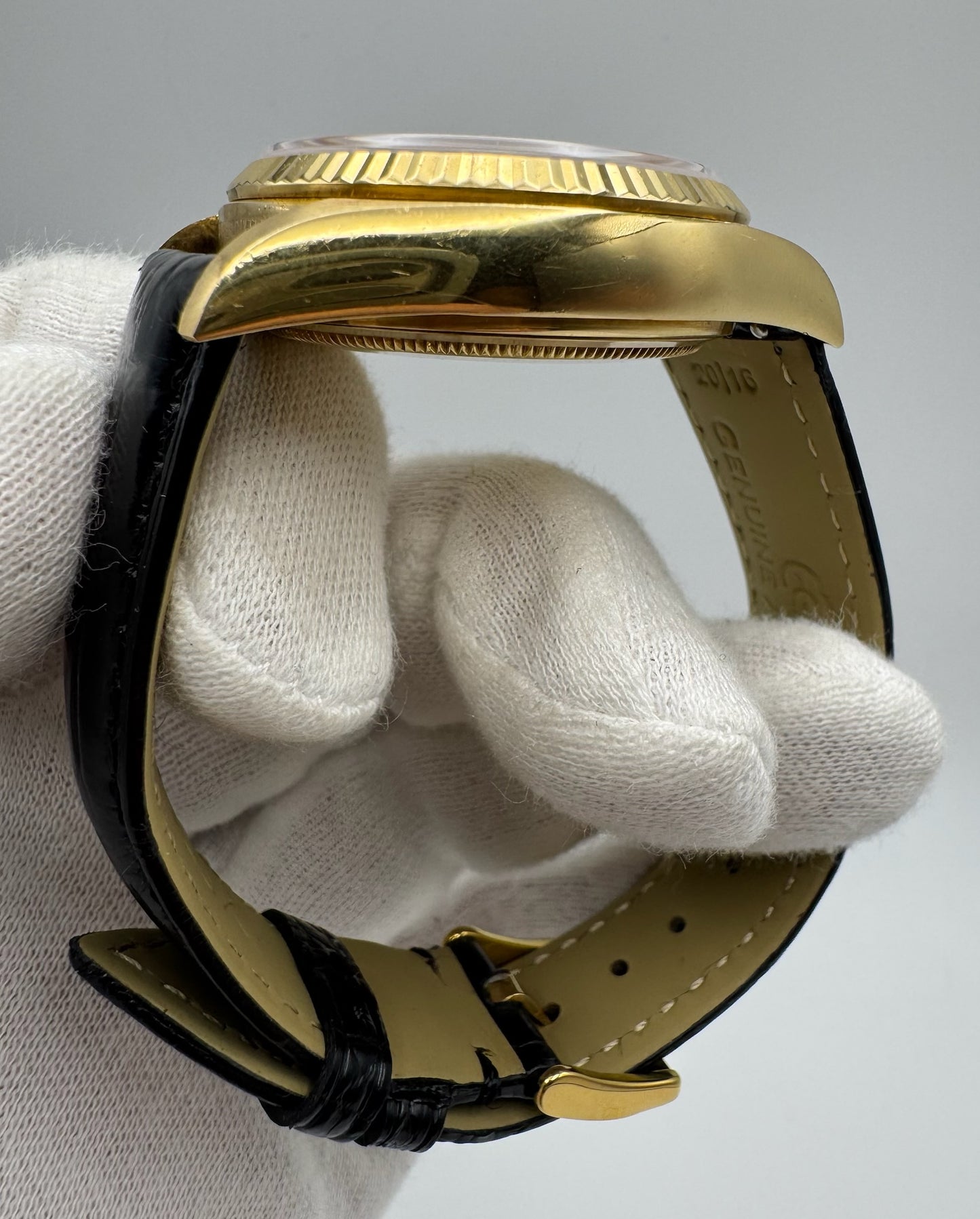 Rolex Day-Date 36 Yellow Gold Lapis Lazuli Aftermarket Dial (Serviced/Unpolished)