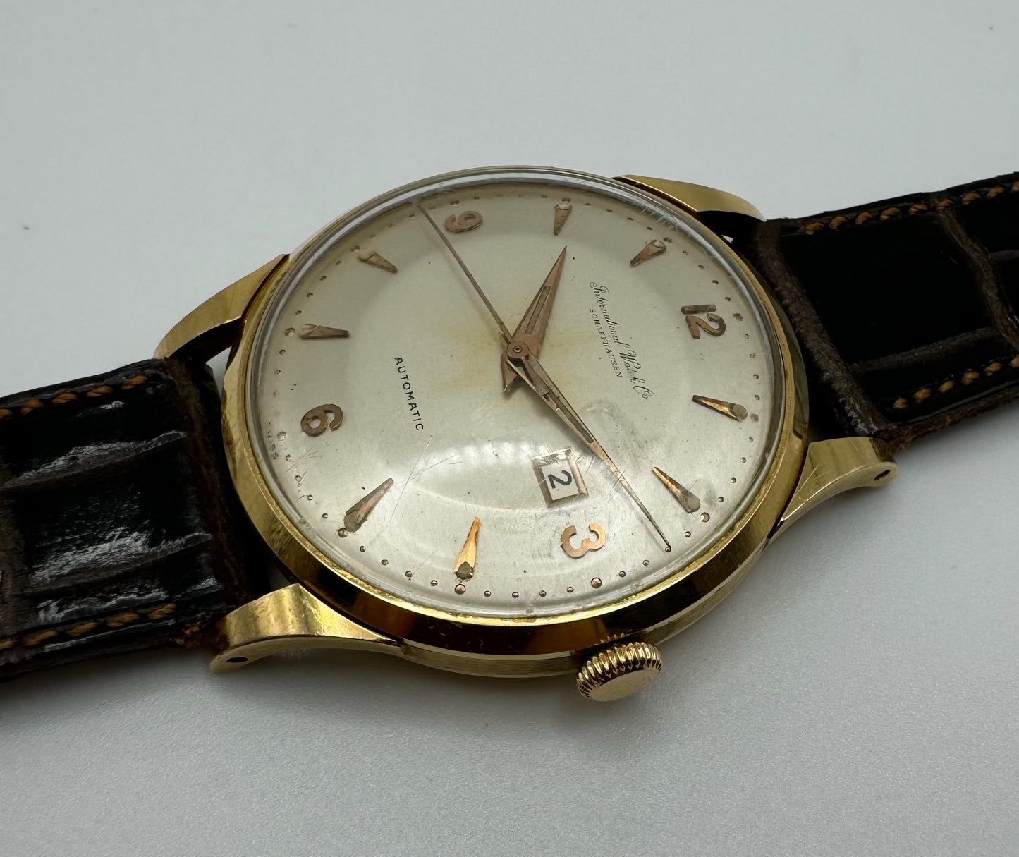 IWC Vintage 36 Rose Gold Automatic Pie Pan Dial (Unpolished)