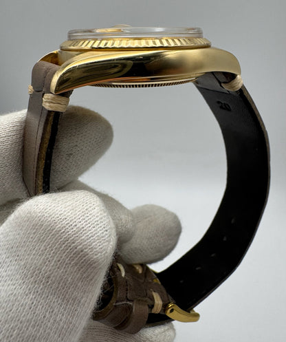 Rolex Day-Date 36 Yellow Gold Head 18K Factory Diamond Dial 1977 (Service Papers/Serviced)