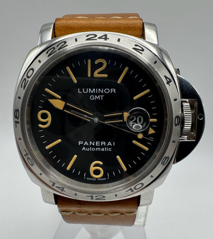 Panerai Luminor GMT PAM23 Automatic 44 A Serial Tritium Dial 1998 (Papers/Unpolished/Serviced)