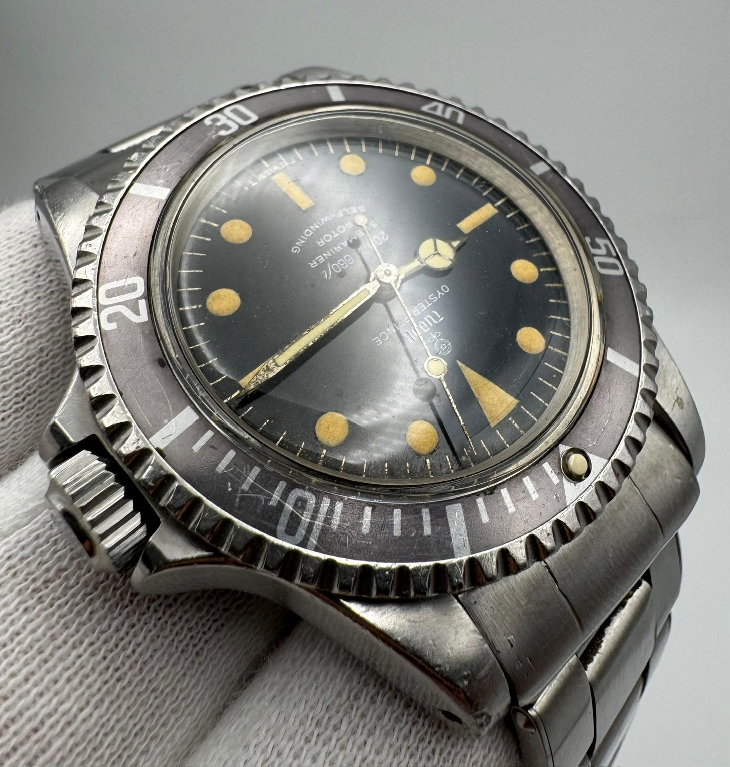 Tudor Submariner 7928 Glossy Gilt Zinc Sulfide 1965 (Full-Set)