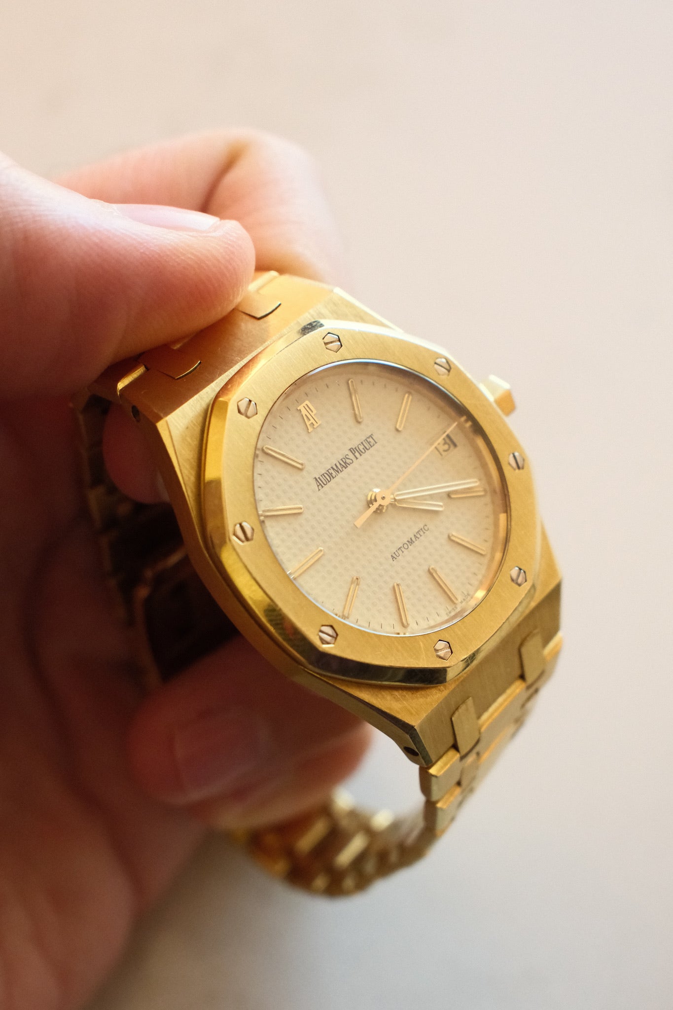 AP Royal Oak Yellow Gold with Creme Dial