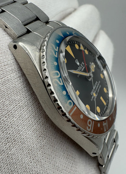 Rolex GMT-Master 1675 MK1 Long E Pumpkin Patina Faded Red Back Insert 1968 (Full-Set/Unpolished)