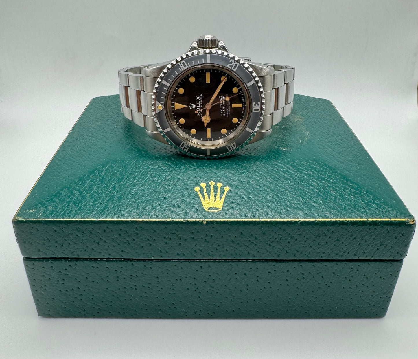 Rolex Submariner 5512 No Date “Meters First” Pumpkin Patina Zinc Sulfide 1968 (Full-Set/Serviced)