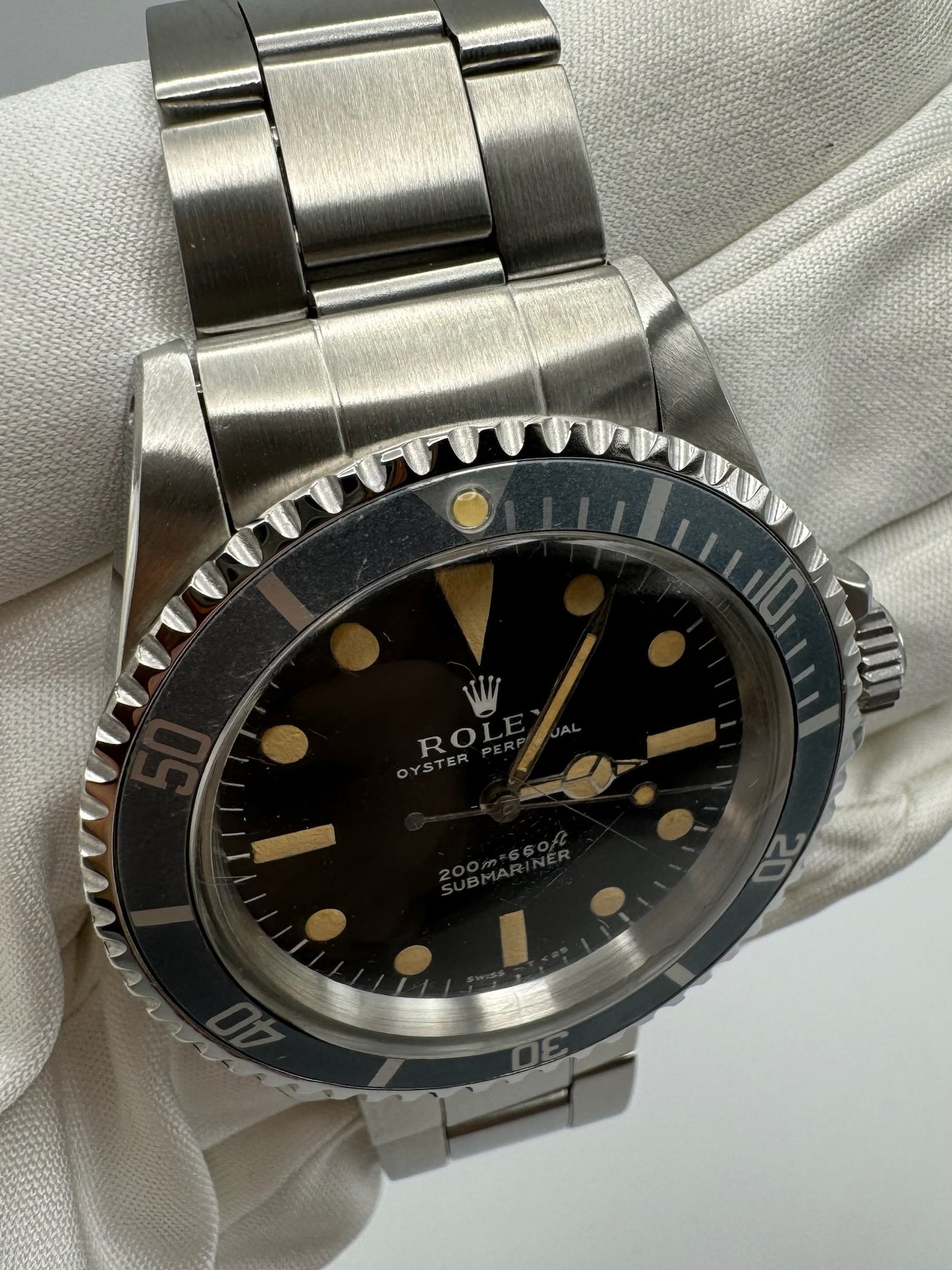 Rolex Submariner No Date Meters First Pumpkin Patina Blue Faded Insert