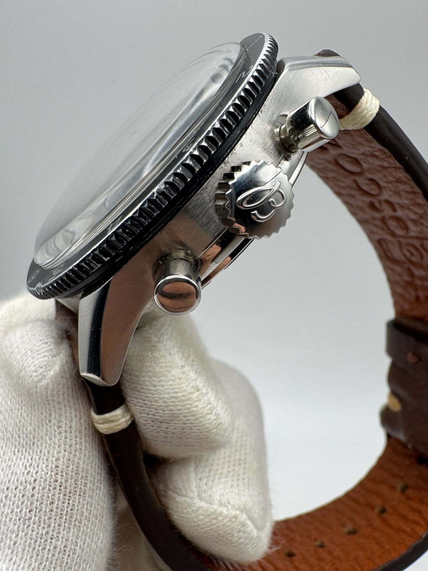 Breitling Co-Pilot Steel 42 Chronograph Yellow Patina (Serviced)