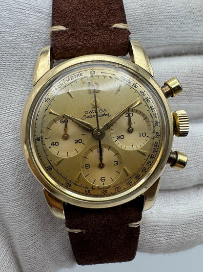 Omega Seamaster Chronograph 1950’s Gold Cap Manual Winding Cal. 321 (Unpolished/Serviced)