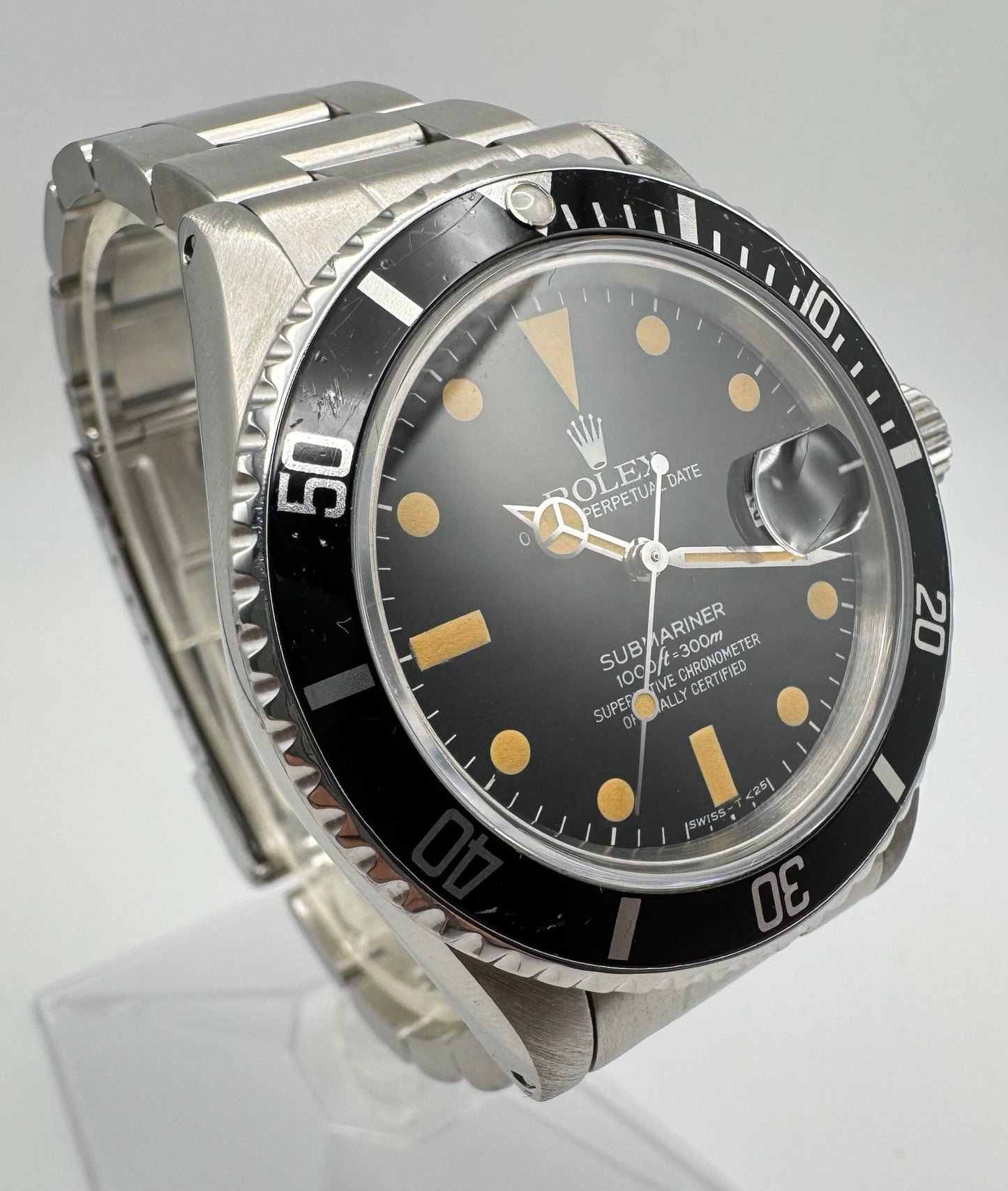 Rolex Submariner 16800 Matte Dial Pumpkin Patina 1982 (Serviced)