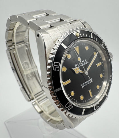 Rolex Submariner 5513 Full Steel Glossy Dial Heavy Patina (Full-Set/Serviced)