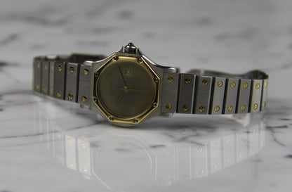 Cartier Santos Octagon Automatic Two-Tone Large Model Ghost/Grey Dial 1990 (Serviced)