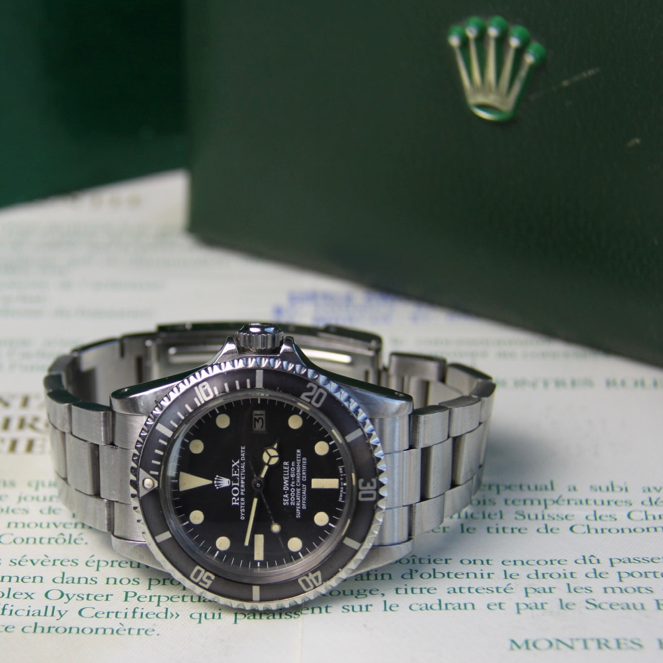 Rolex Sea-Dweller 1665 “Great White” Full Steel Yellow Patina 1979