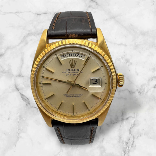 Rolex Day-Date 36 18K Yellow Gold Head Silver Dial 1974 (Serviced)