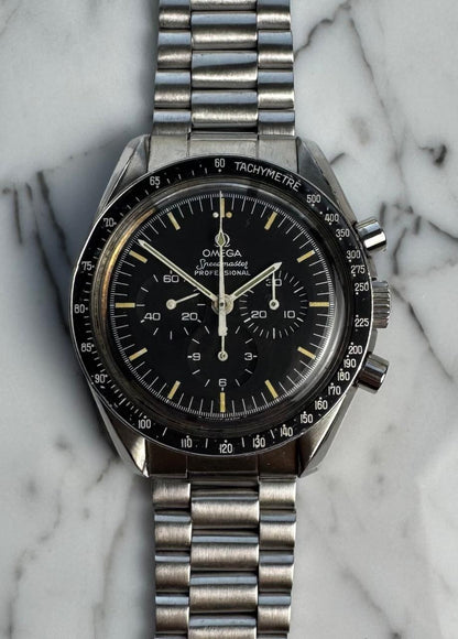 Omega Speedmaster Professional Moonwatch Full Steel Yellow Patina 1978 (Serviced)