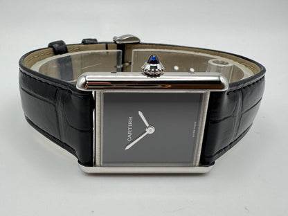 Cartier Tank Must Steel Black Dial 2024 (Unworn/Box)