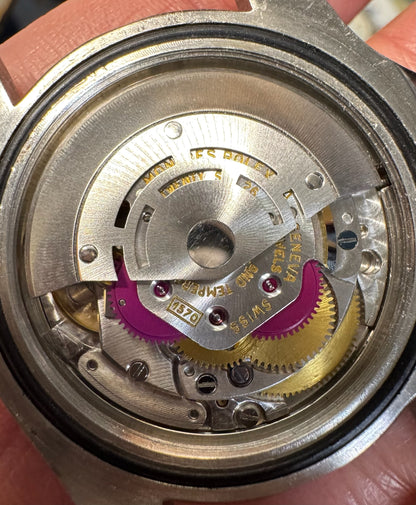 Rolex GMT-Master 1675 MK1 Long E Full Steel Faded Bezel Red Back Insert Heavy Patina Zinc Sulfide 1967 (Serviced)