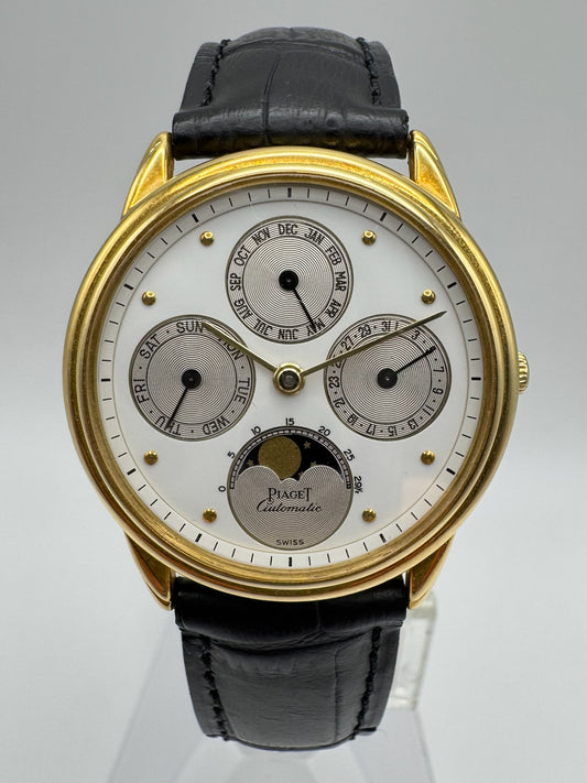 Piaget Annual Calendar Yellow Gold Rare Nipple Dial (Unpolished/Serviced)