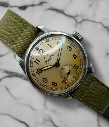 KM Zentra WWII German Navy Military Watch 1940’s (Unpolished)