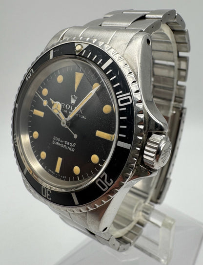 Rolex Submariner No Date 5513 Full Steel “Meters First” Zinc Sulfide Heavy Patina 1967 (Serviced)
