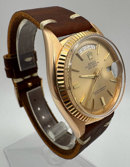 Rolex Day-Date 36 18K Rose Gold Head Door Stop Dial 1973 (Mint)