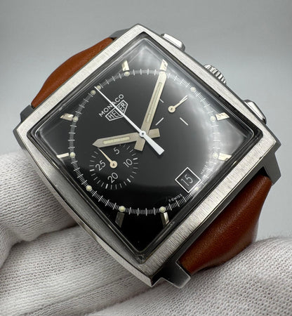 TAG Heuer Monaco Chronograph Steel Black Tritium Dial Limited Edition 5000pcs (Unpolished)