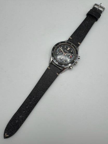 Le Jour Chronograph Vintage Steel 39 Glossy Tritium Dial 1970s