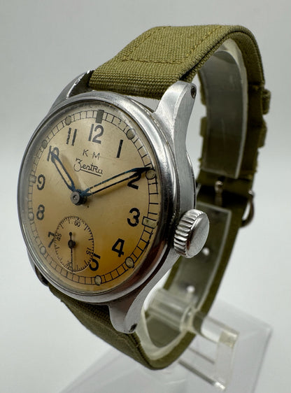 KM Zentra WWII German Navy Military Watch 1940’s (Unpolished)