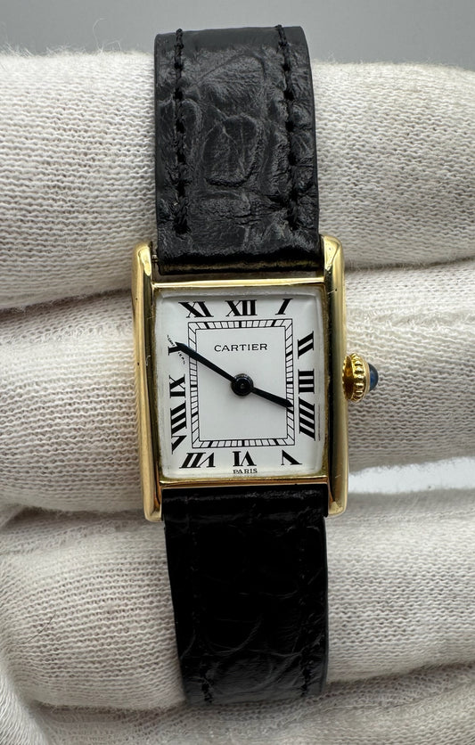 Cartier Tank Paris Yellow Gold Lady Manual Winding (Serviced)