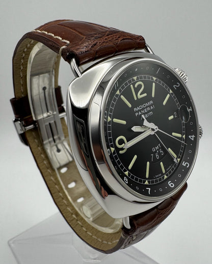 Panerai Radiomir GMT Alarm 42mm Steel 2005 (Papers/Unpolished)