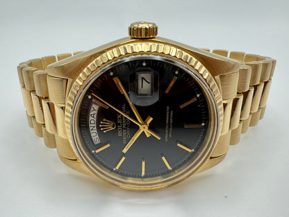 Rolex Day-Date Full Gold with Black Dial