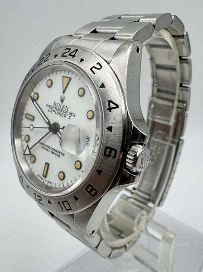 Rolex Explorer II Polar “Chicchi Di Mais” Heavy Patina Original Owner 1991 (Box/Service Papers/Unpolished)