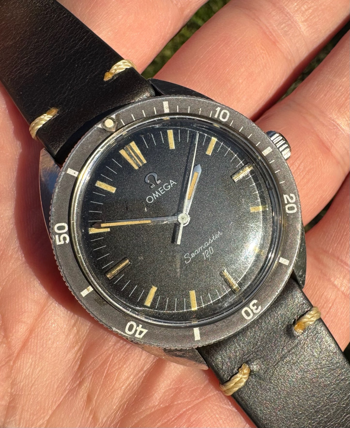 Omega Seamaster 120 Manual Winding Patina 1968 (Papers/Unpolished)