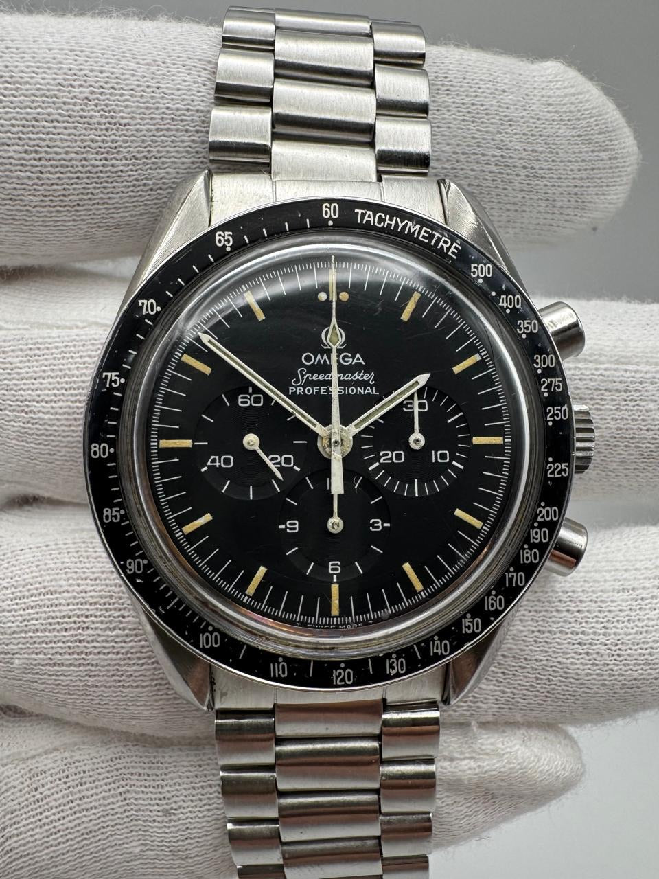 Omega Speedmaster Professional Moonwatch Full Steel Yellow Patina 1978 (Serviced)