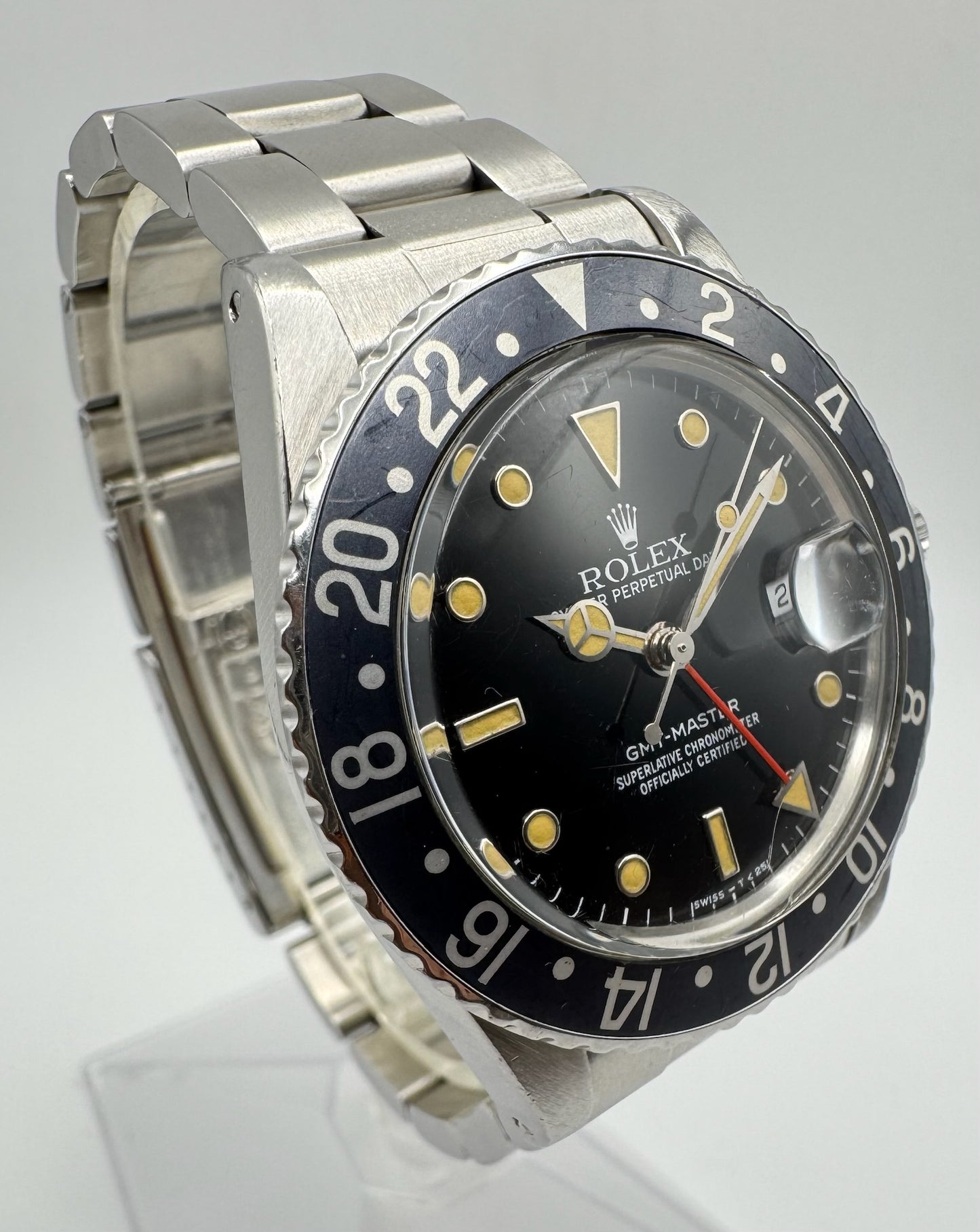 Rolex GMT-Master 16750 Oyster Faded Black Insert Stunning Patina (Full-Set)